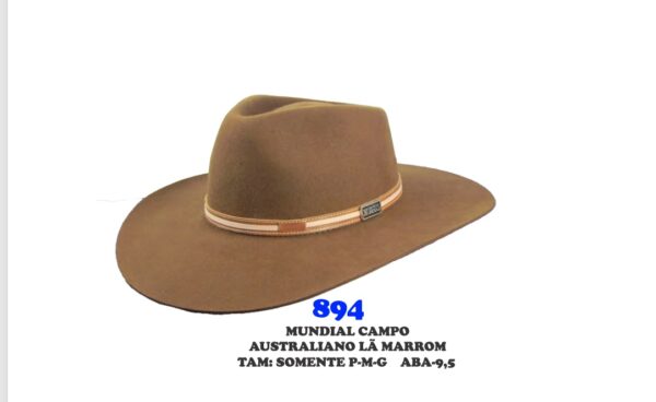 CHAPEU 894 AUSTRALIANO LA MARROM - MDL