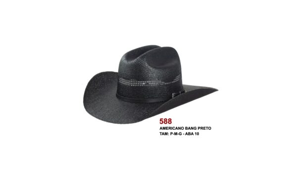 CHAPEU 588 AMERICANO BANG PRETO - MDL